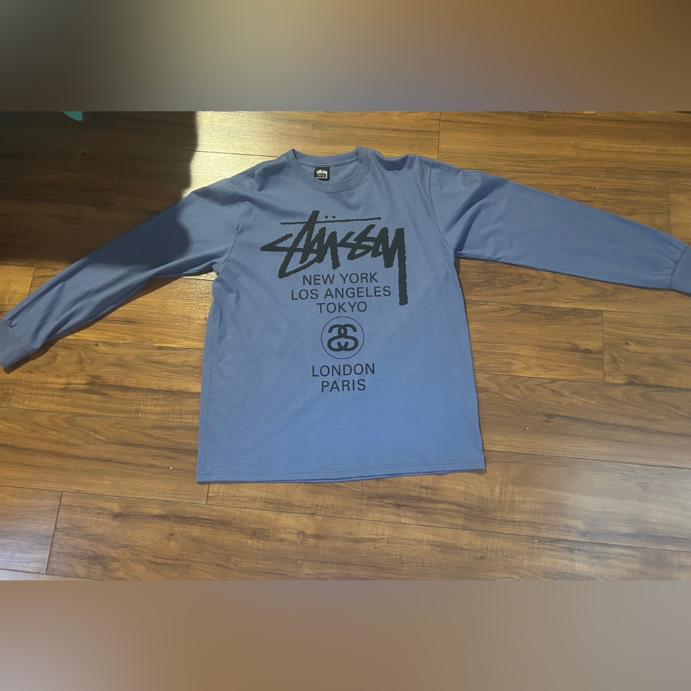 COPY - Stussy Blue Long Sleeve Shirt